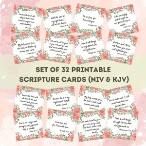 Set of 32 Printable Scripture Cards