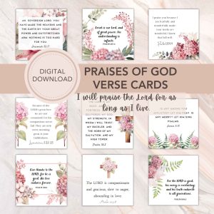 Praises of God Scripture Cards