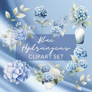 Blue Hydrangeas Cliparts